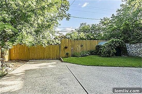 Spacious Backyard of the Fort Worth Home