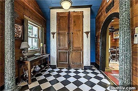 Inviting Foyer of Fort Worth Bungalow