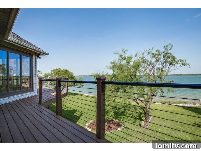 Panoramic Lake Lewisville View from Inside the Home