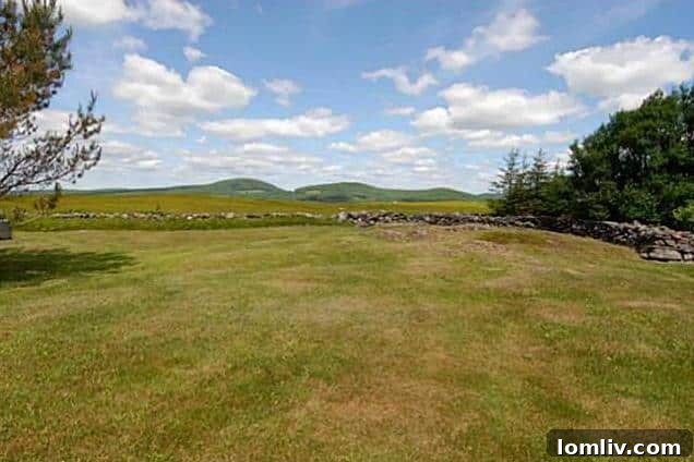 Rolling hills and ocean views from a Rockport, Maine estate