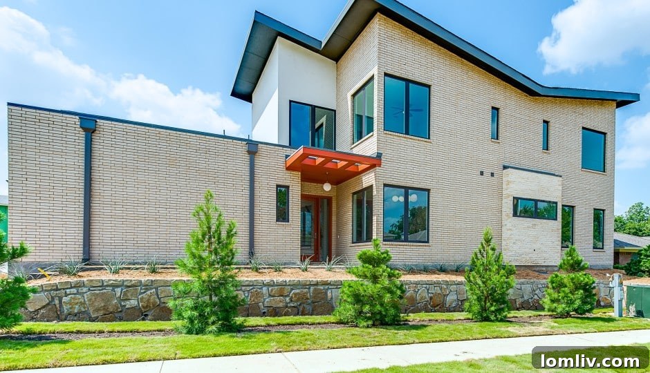 3895 Pine Tree Court Exterior - Modern Dallas Home by Miles Durham