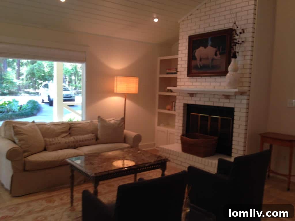 Spacious kitchen featuring GE stainless steel appliances and ample counter space