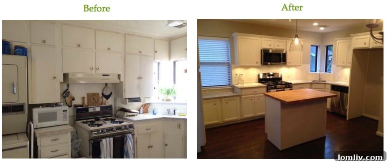 Kitchen Remodel Before and After 3762 Park Lane