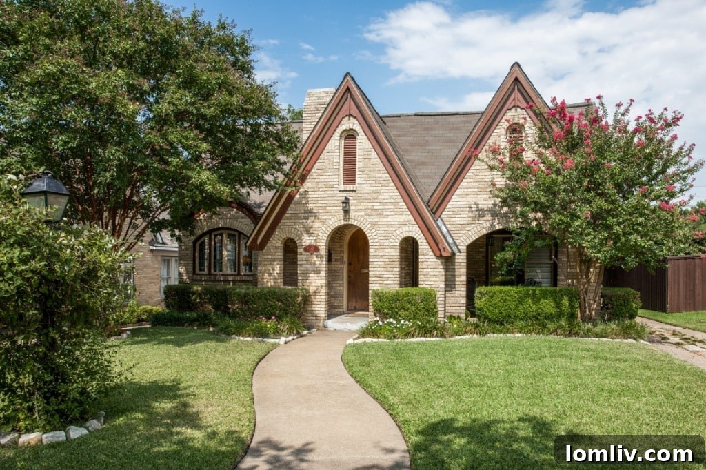 710 Monte Vista Dr, Dallas TX - A charming Storybook Tudor home with a welcoming front porch in Hollywood Heights.