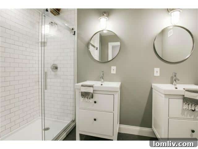 1839 Tennessee Second Bath - Modern Basement Bathroom