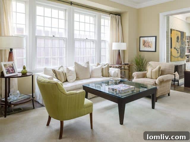 Modern kitchen with granite countertops, stainless steel appliances, and a warm wood island