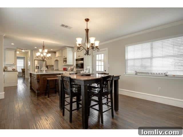 Bright and airy breakfast nook, perfect for casual family meals