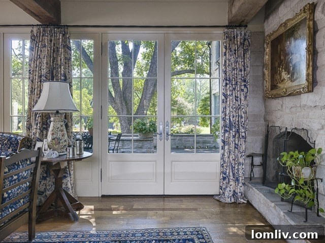 Stylish blue-themed room, versatile for various uses