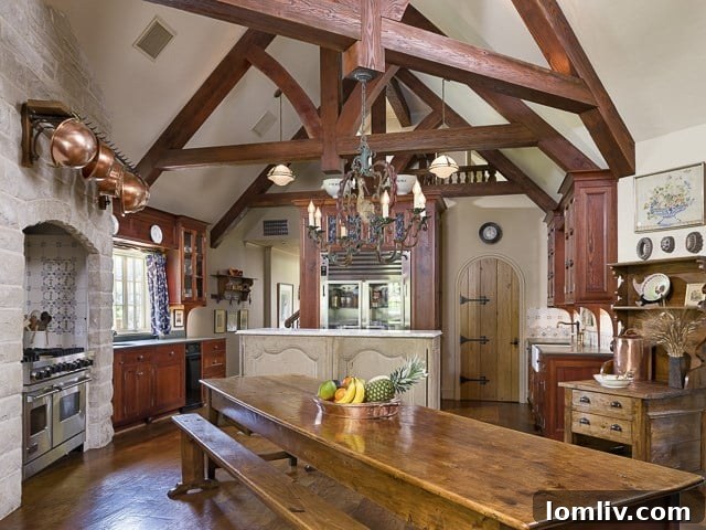 Central island in the kitchen, perfect for meal prep and casual dining