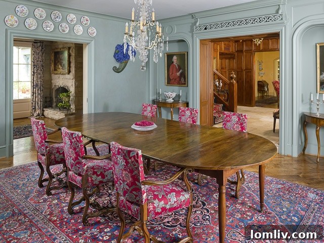 Formal dining room with sophisticated decor and ample space