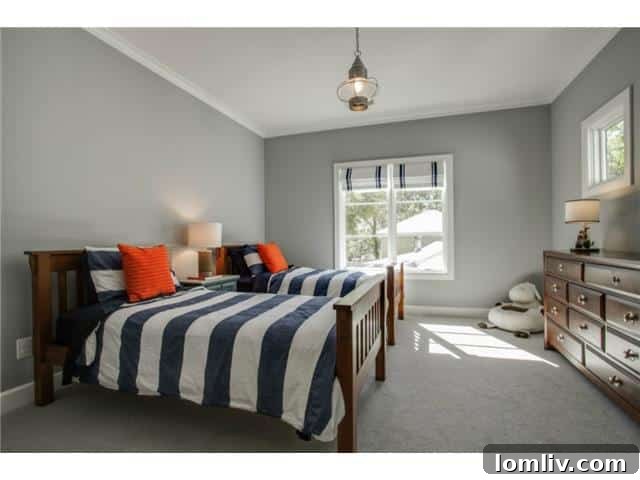 Charming Nautical Themed Kids Bedroom