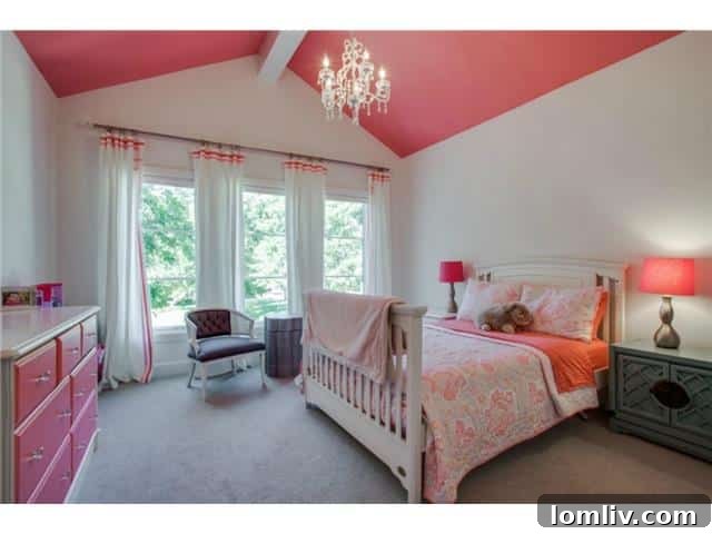 Sweet Princess Pink Girls Bedroom Design