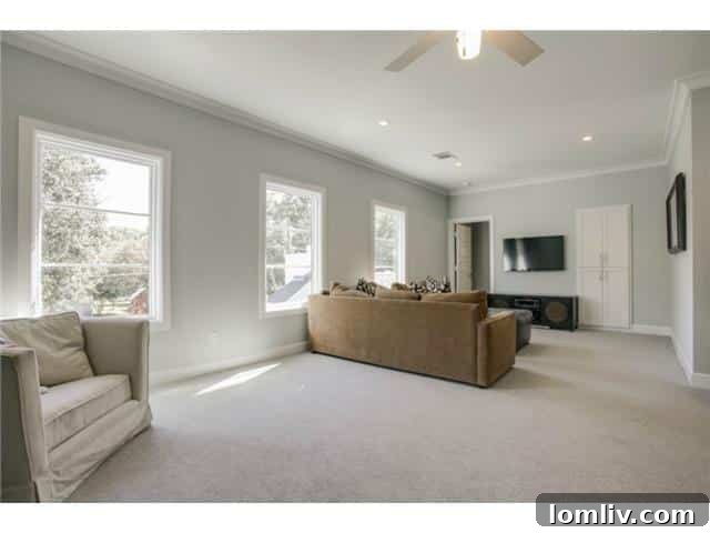 Upstairs Bonus Room Media Room for Entertainment