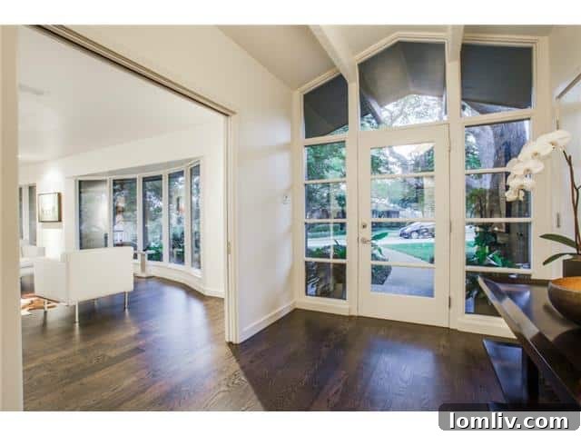 Foyer Transitioning to Formal Living Area