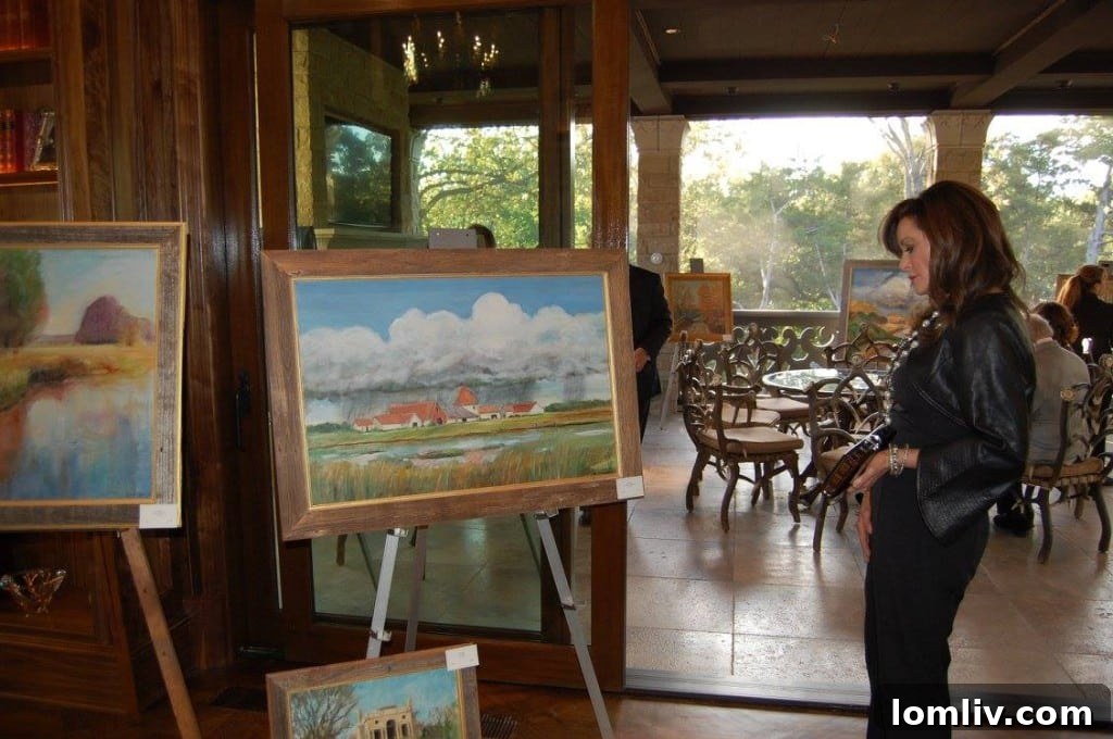Cole Smith: A Renaissance Mind Shaping Architecture, Craft, and Art 5 Guests Admiring Cole Smith's Art Collection