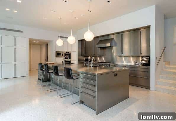Modern Kitchen Design Philip Johnson Beck House Dallas
