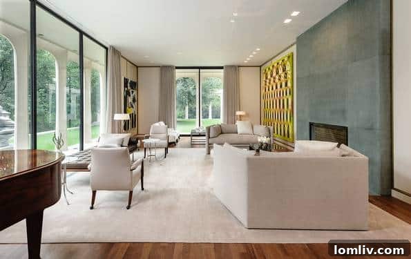 Formal Living Room Philip Johnson Beck House