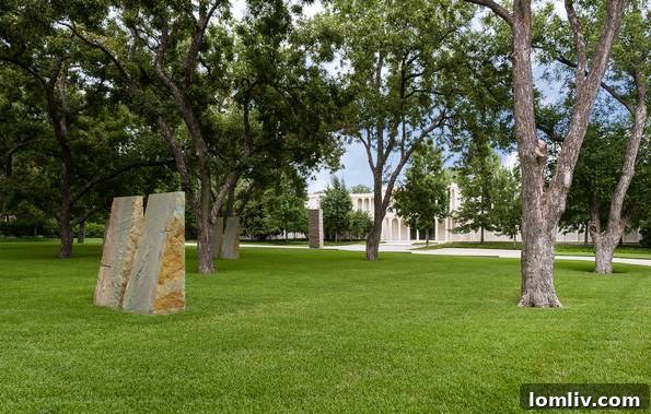 Landscaped Grounds of Beck House by Philip Johnson Dallas