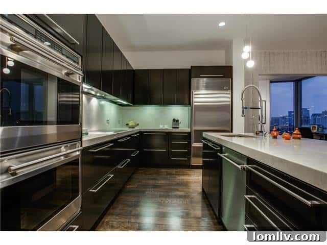 State-of-the-art Sub-Zero and Asko kitchen appliances at The House