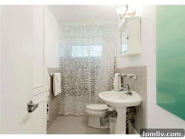 Tastefully Updated Bathroom with Vintage Daltile