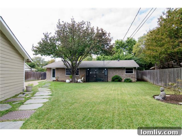 Spacious Backyard with Two-Car Garage Access