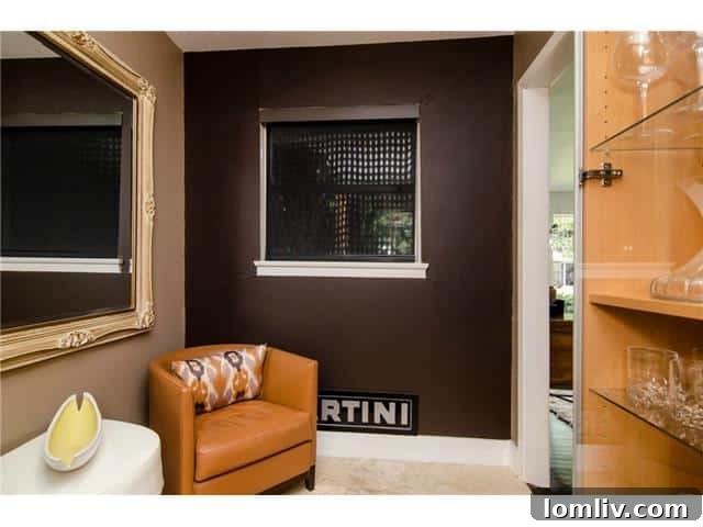 Stylish Home Bar Area Perfect for Entertaining