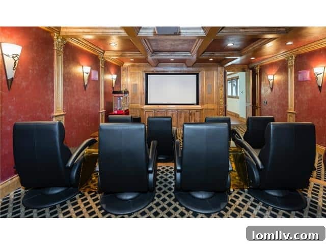 Dedicated media room for cinematic experiences