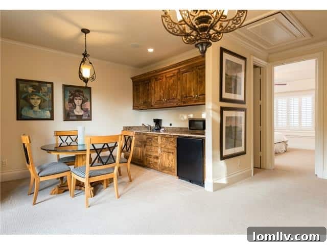 Comfortable guest quarters with kitchenette