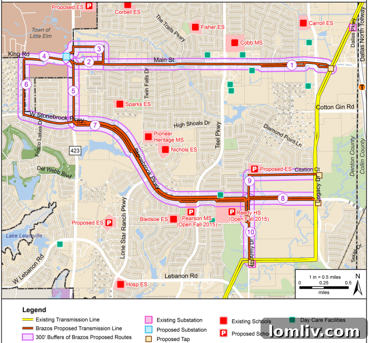 Realtors Rally in Frisco to Safeguard Home Values Amidst Power Line Controversy 2 Proposed-Transmission-Lines