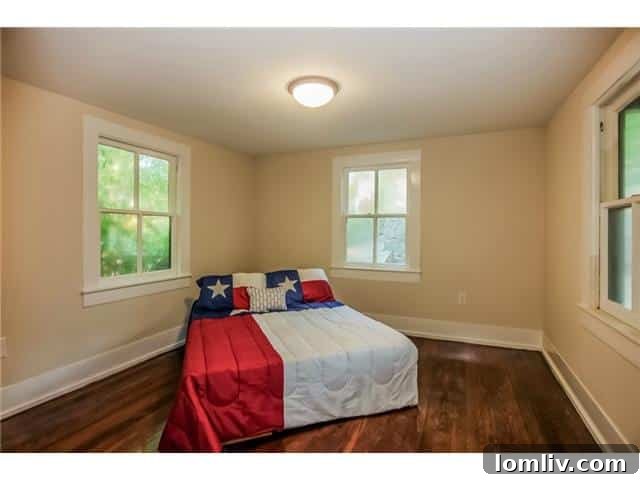 Master bedroom with elegant finishes and ample natural light