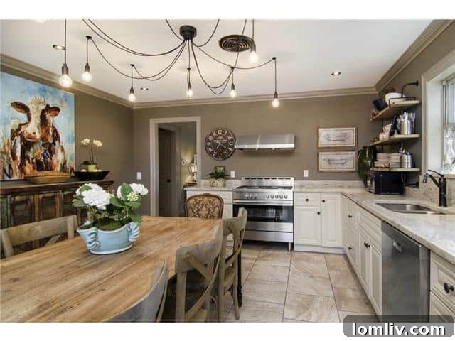 Renovated Kitchen with Dining Area at 6153 Ellsworth