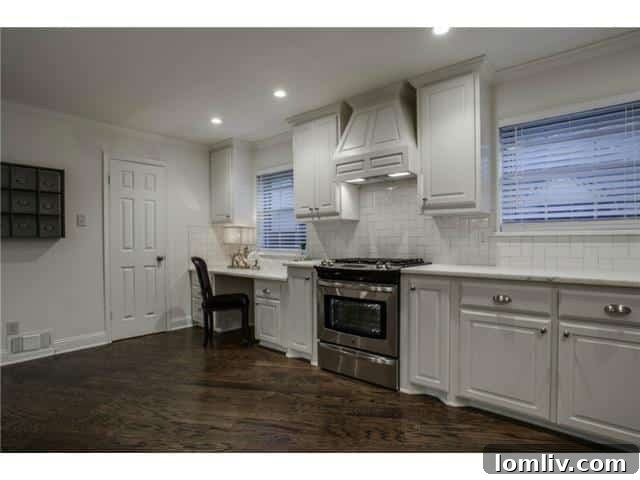Updated Kitchen with Expansive Island at 1212 N. Oak Cliff Blvd.