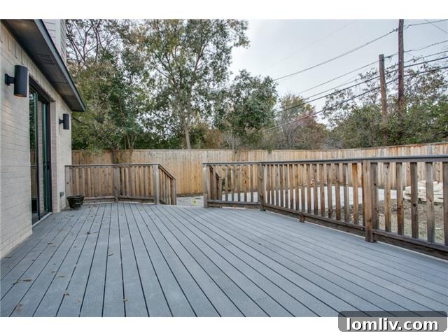 Inviting Outdoor Deck for Entertaining at 3807 Van Ness