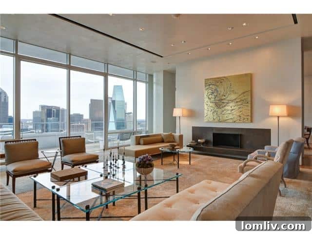 The W Penthouse: My Ultimate Christmas Indulgence 2 Experience Unrivaled Luxury: The Grand Living Area of Penthouse 3001 at W Residences Victory Park