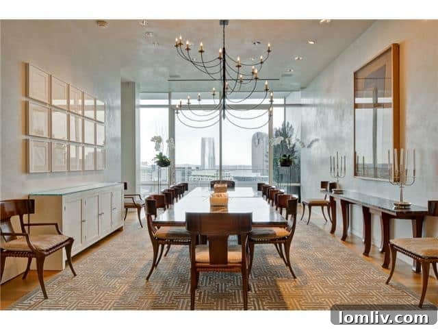 Elegant Dining Experience: Penthouse 3001 at W Residences, with City Views