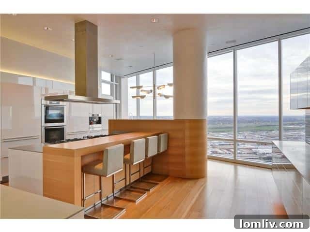 Chef-Inspired Kitchen: High-End Appliances and Custom Cabinetry in Penthouse 3001