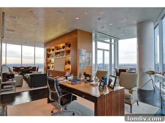 Executive Office with a View: Productive Workspace in Penthouse 3001