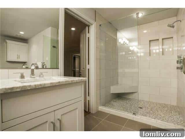 Meadowcrest Ranch Impeccable Transitional Style 14 Innovative Separate Shower Design in the Master Bathroom