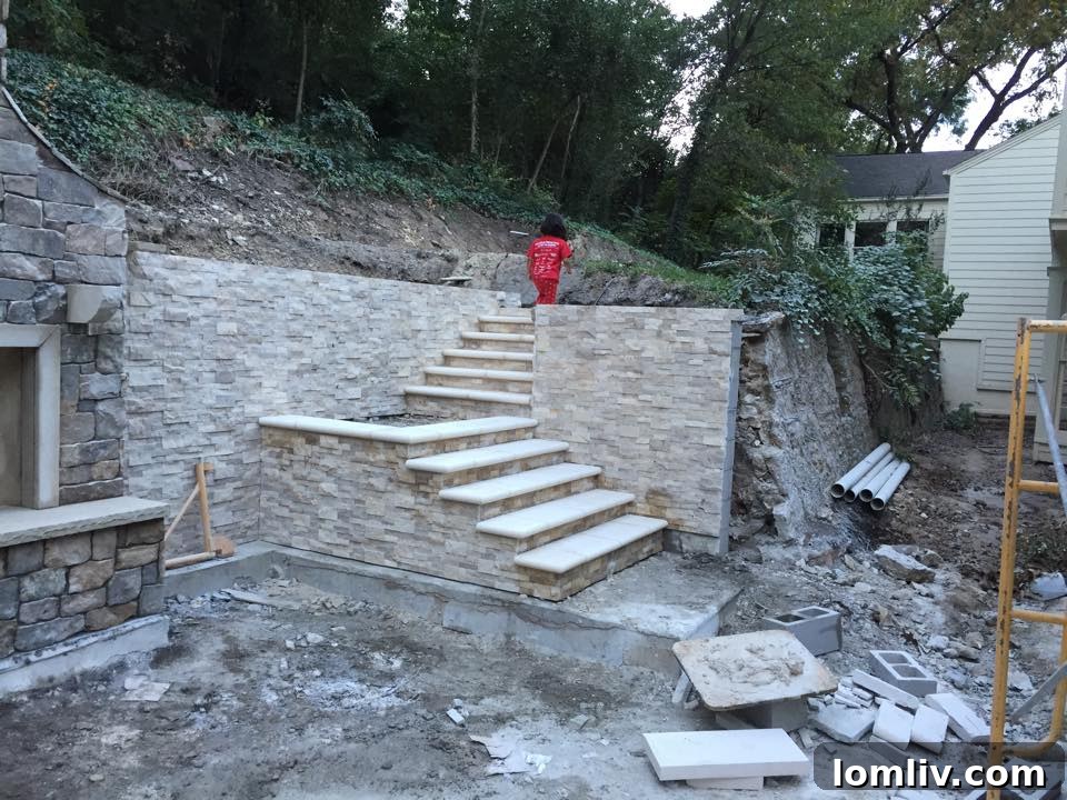 Historic Integration: Staircase and Retaining Wall Design