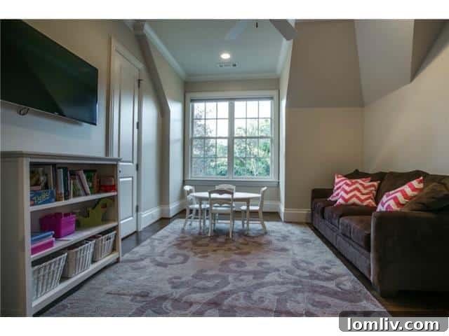 Spacious Playroom on the Upper Level