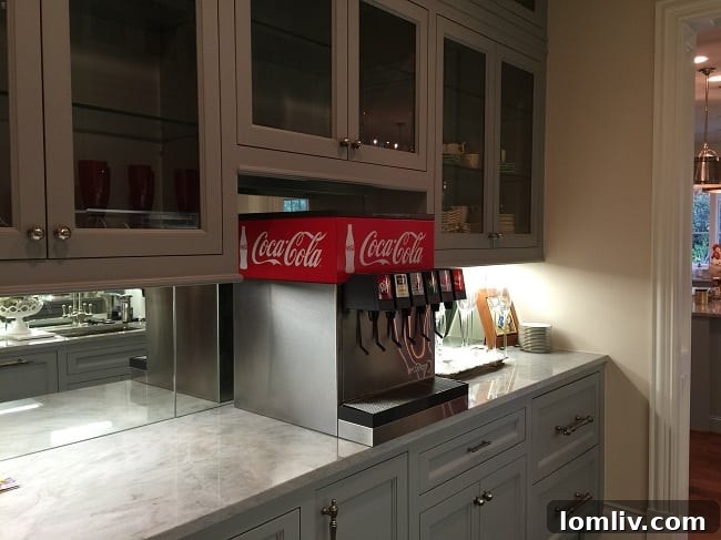 Vintage Soda Fountain in Butler's Pantry