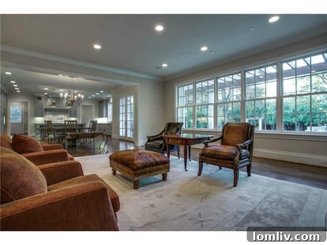 Spacious Family Room Overlooking Backyard