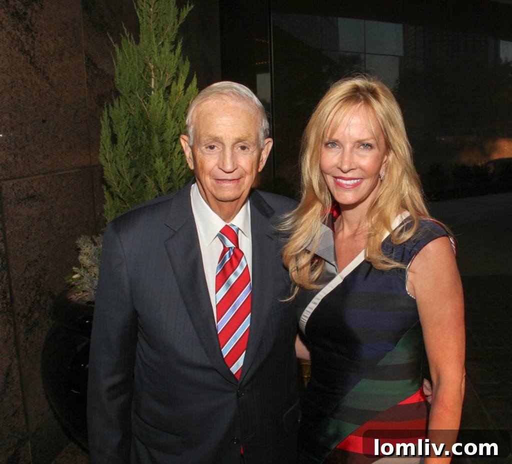 J.W. Marriott Jr. and Nancy C. Rogers share a moment at the glamorous reopening event.