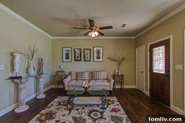Spacious Living Room with Natural Light