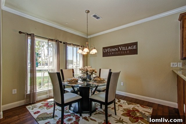 Open-Concept Living and Dining Space