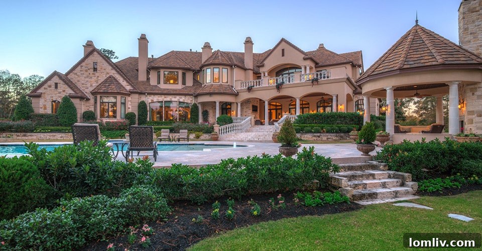 Grand Colonial Houston Home Exterior