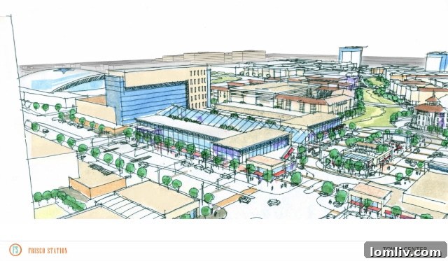 Frisco Station Town Center, artist rendering