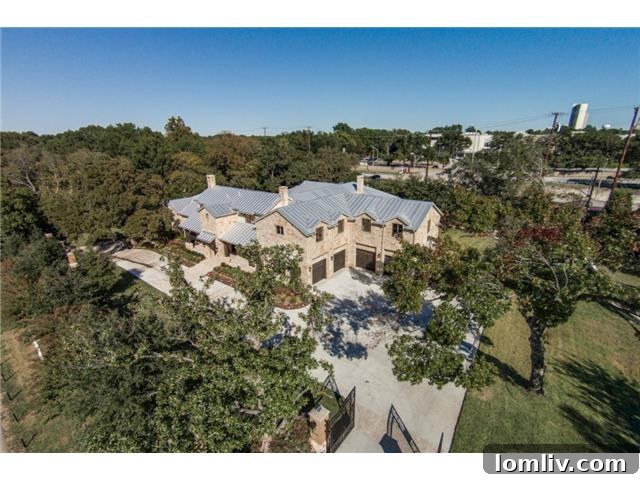 9226 Hathaway Aerial View Dallas Luxury Home