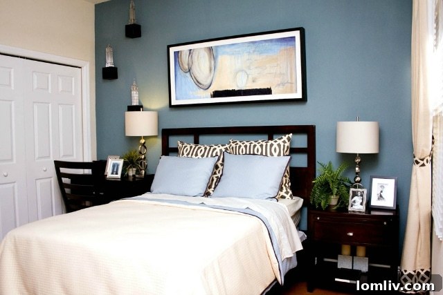 Room featuring a bold red painted accent wall, a trend diminishing in 2015