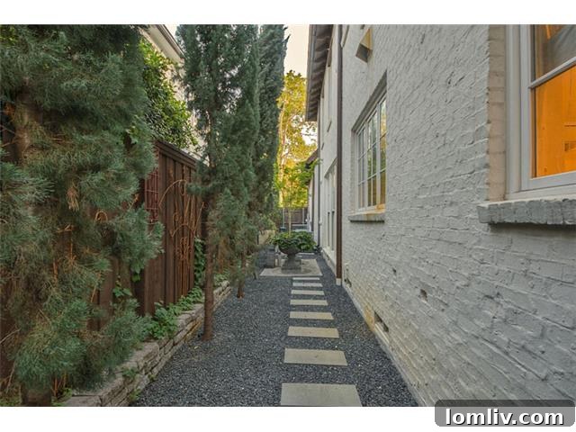 3141 Southwestern Blvd Side Yard - Lush Landscaping